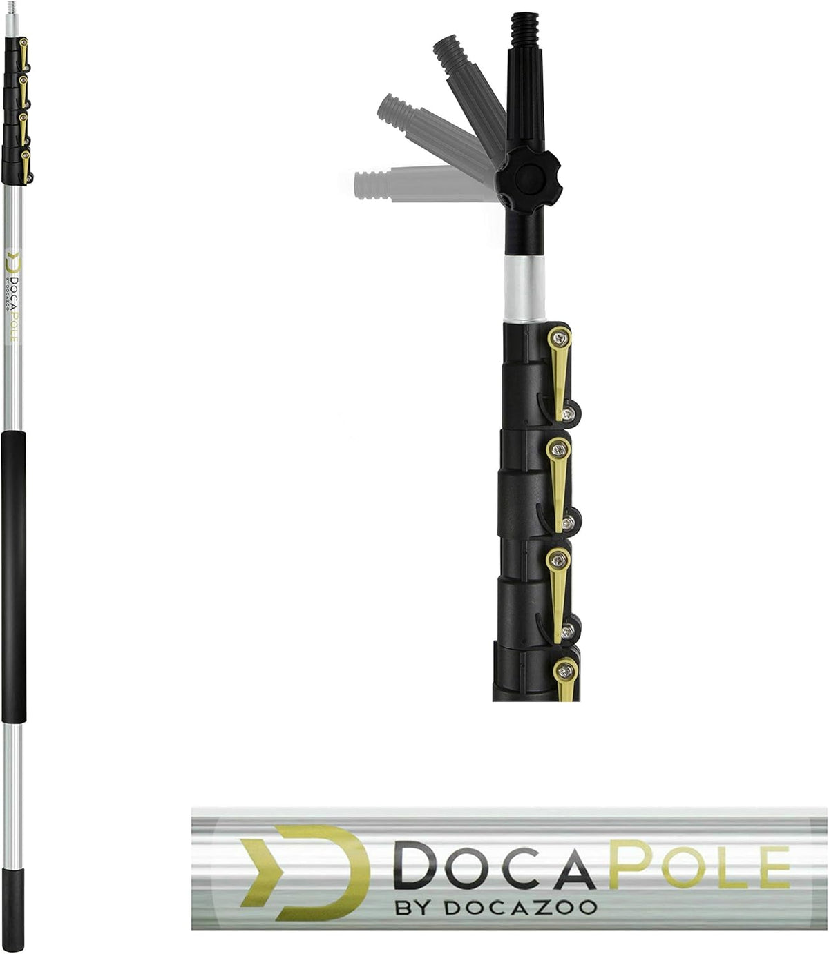 6-24 Foot Telescopic Cleaning Brush with Hard Bristle Brush U647