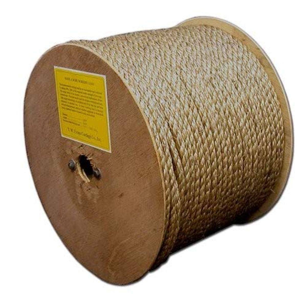 1/2-Inch by 300-Feet Pure Manila Rope Reel V772791