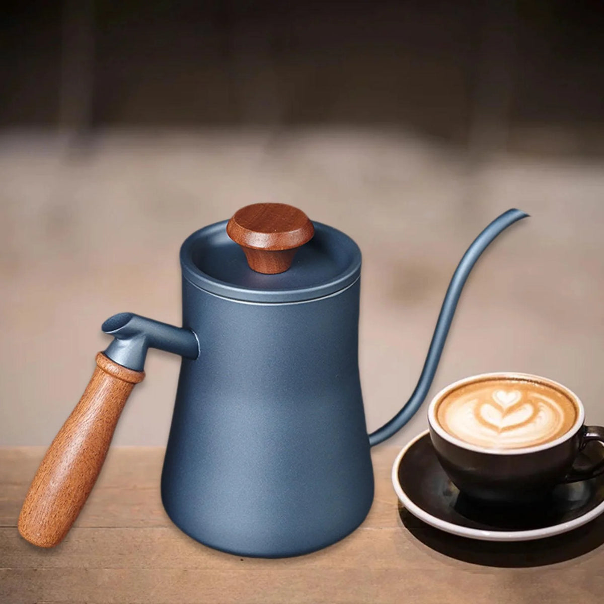 Blue Gooseneck Drip Kettle M781