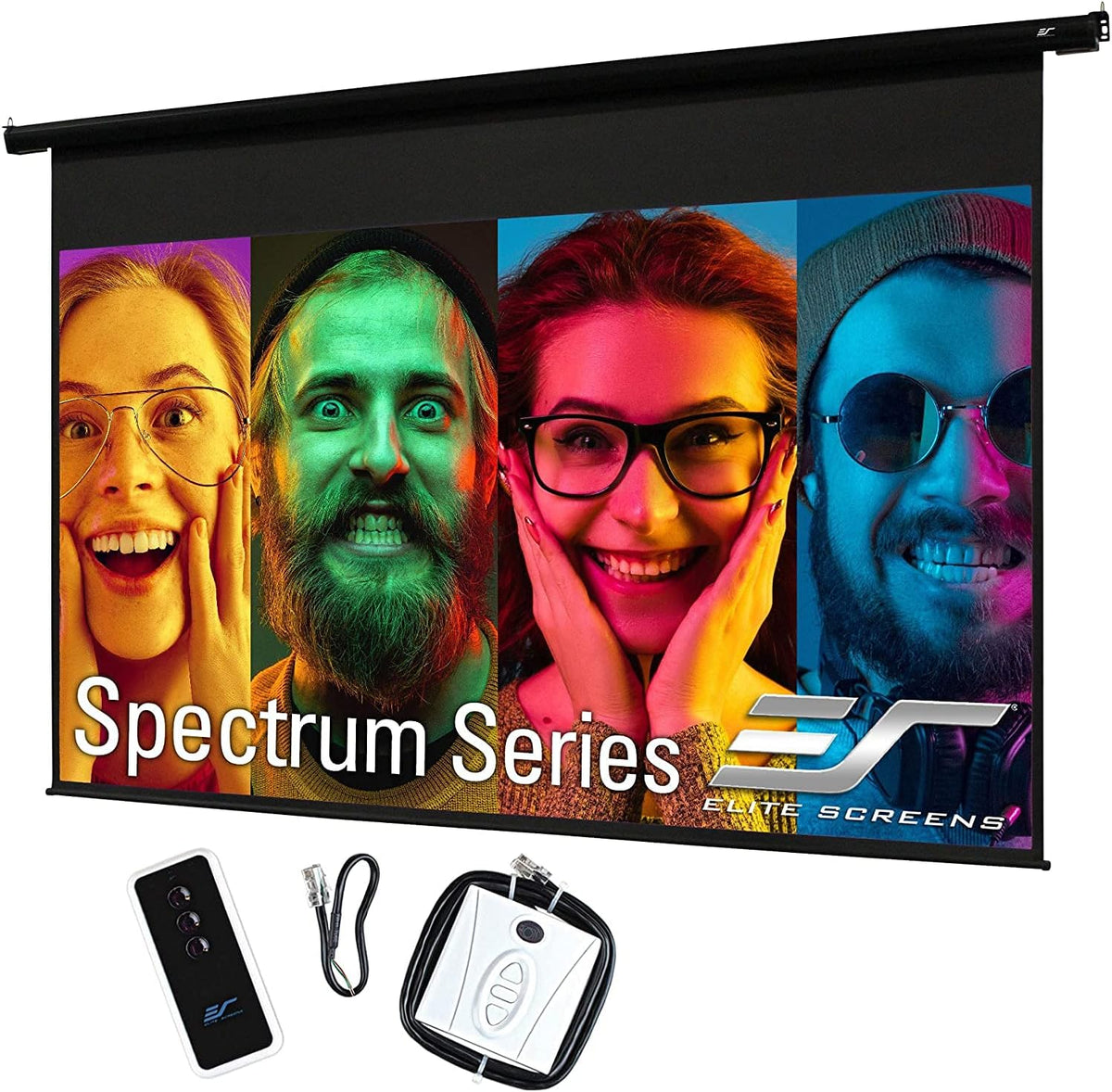 Electric Motorized Projector Screen 100 inch 16:9 to 95" 2.35:1 Black G64369