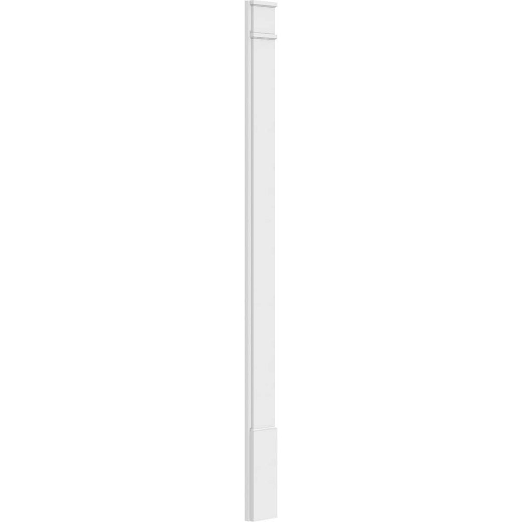 Plain PVC Pilaster with Capital and Base (Pair) G874
