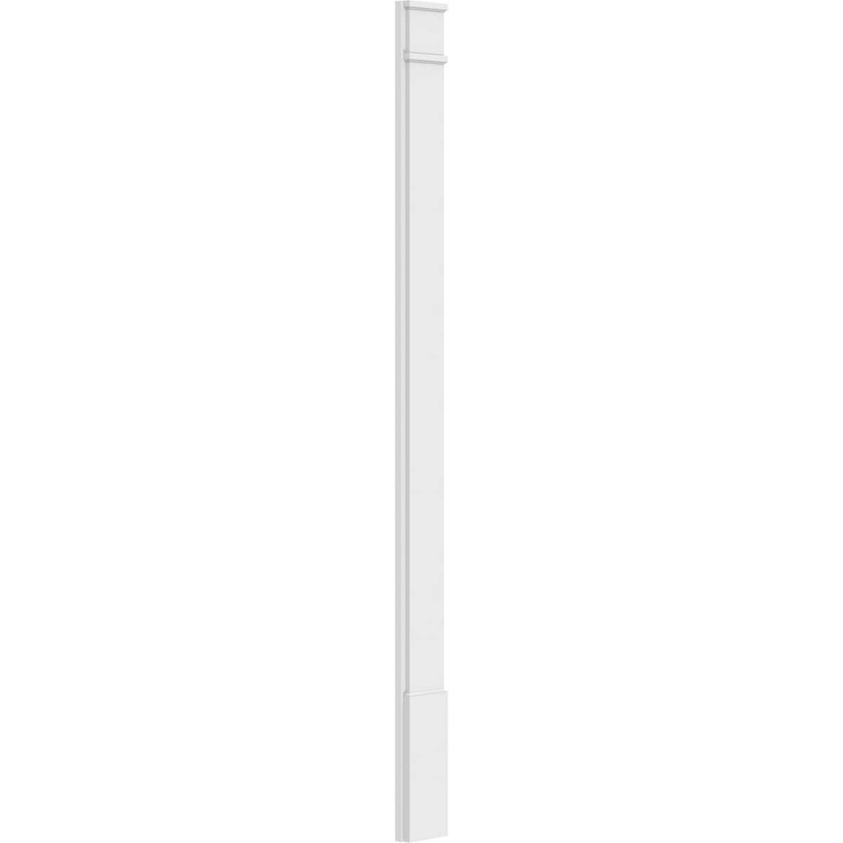 Plain PVC Pilaster with Capital and Base (Pair) G874