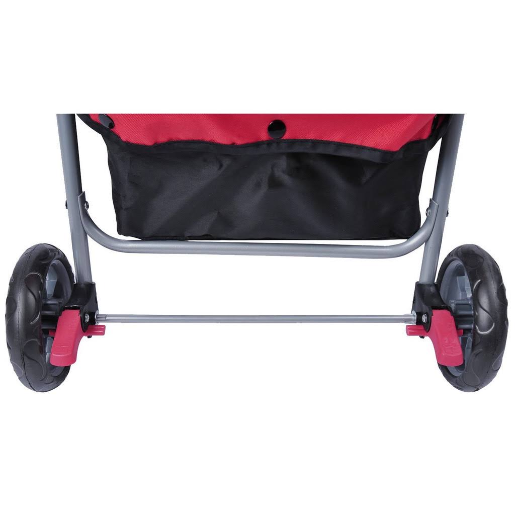 Red 4-Wheel Pet Stroller T496530