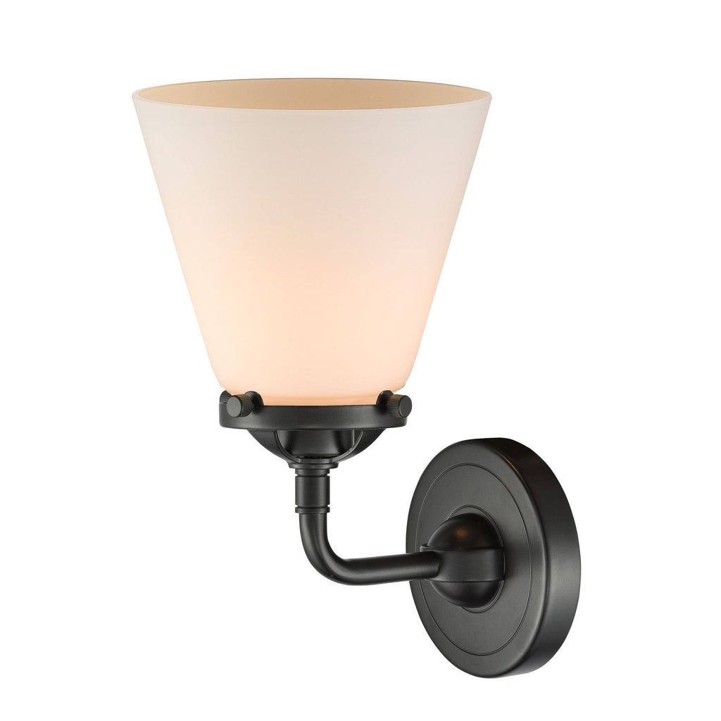 Black Antique Brass Small Cone 1 Light Sconce B514