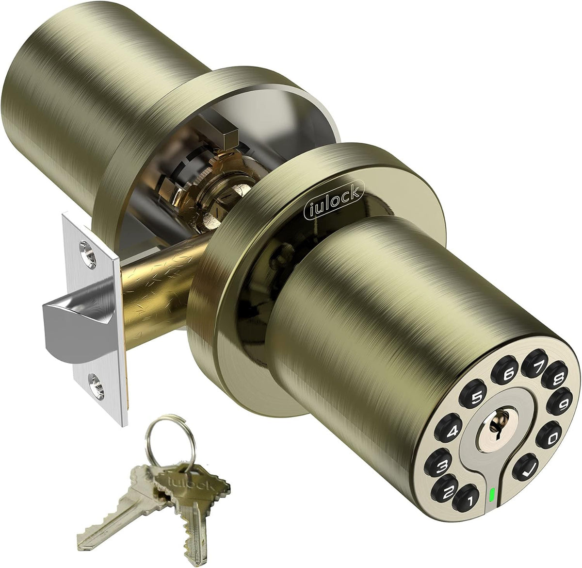 Code Door Lock with Keypad and Key, Pack of 2 Y991030