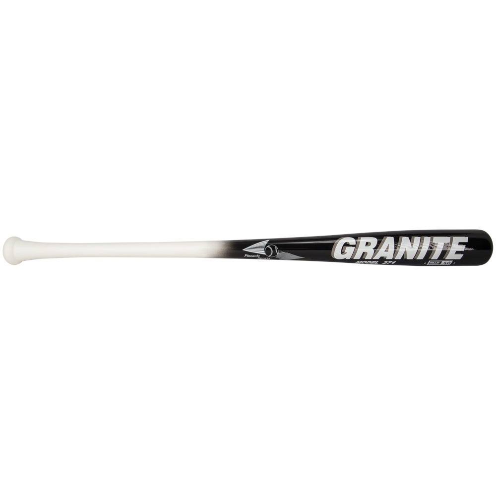 Bamboo Wood Baseball Bat in White/Black (33) I2975