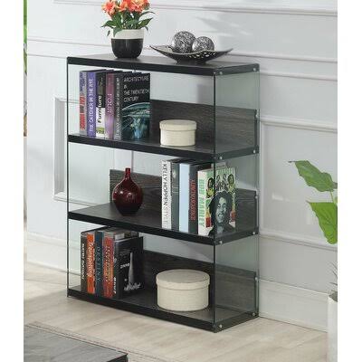 4 Tier Standard Bookcase Weathered Gray E34395