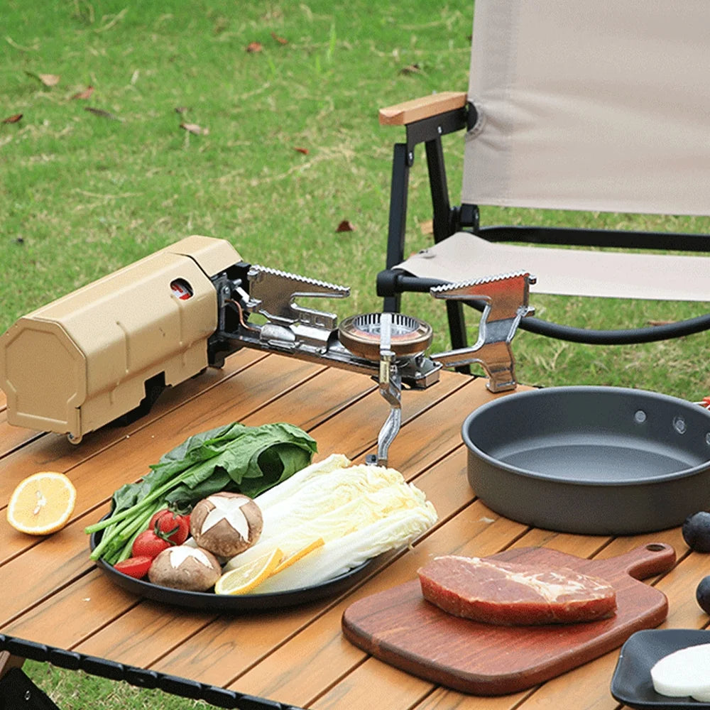 2600W Camping Cassette Stove with Carrying Bag J13452
