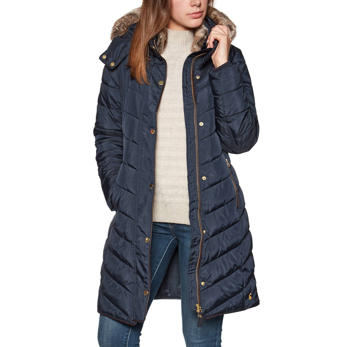 Quilted Longline Padded Coat P310