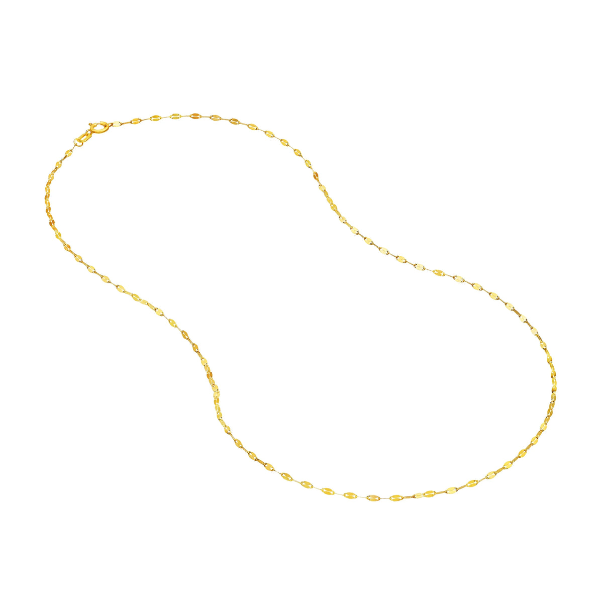 14K Yellow Gold 16" 1.45mm Chain Necklace Z4204