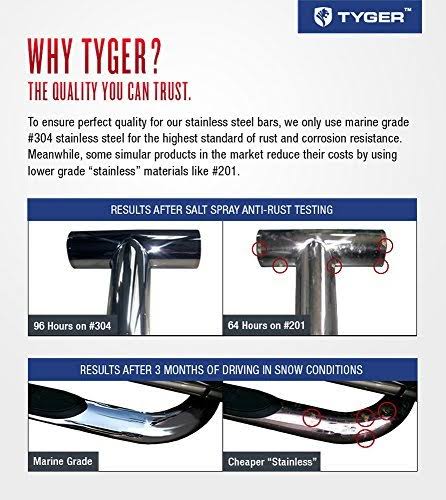 4 inch Stainless Steel Side Step Nerf Bars Running Boards D810