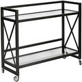 Blackened Bronze Bar Cart I7102