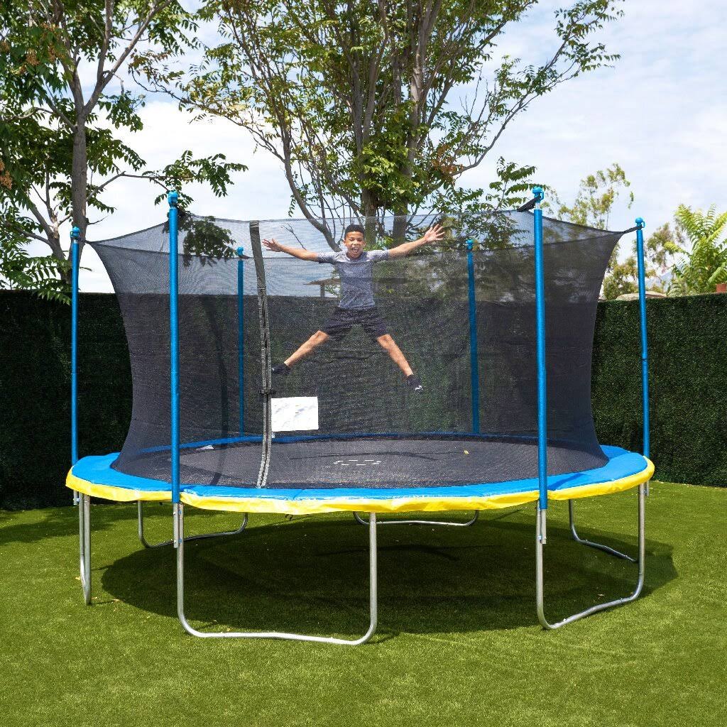 15& Round Backyard Trampoline with Safety Enclosure P4605