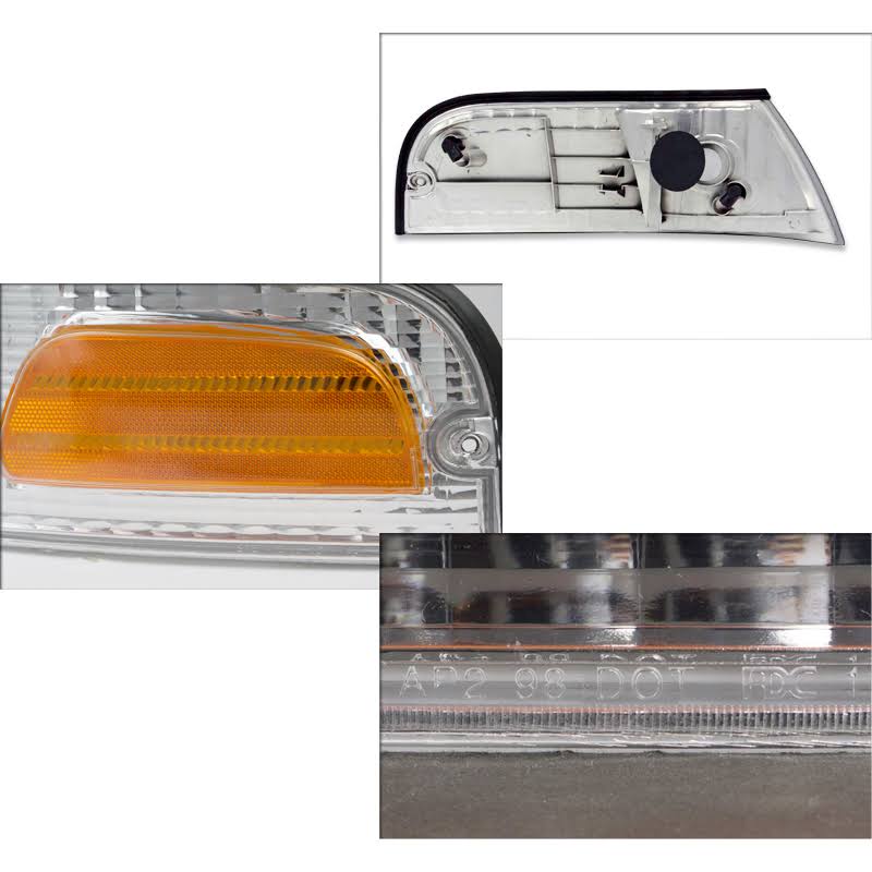 Chrome Euro Headlights for Ford Crown Victoria O988