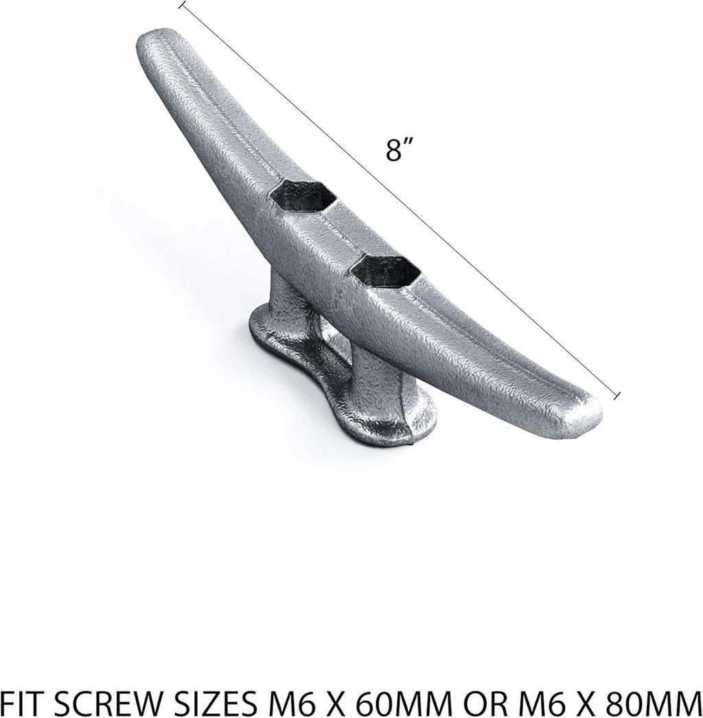 8 Dock Cleats Rough Cast Hot Dipped Galvanized Iron X81744