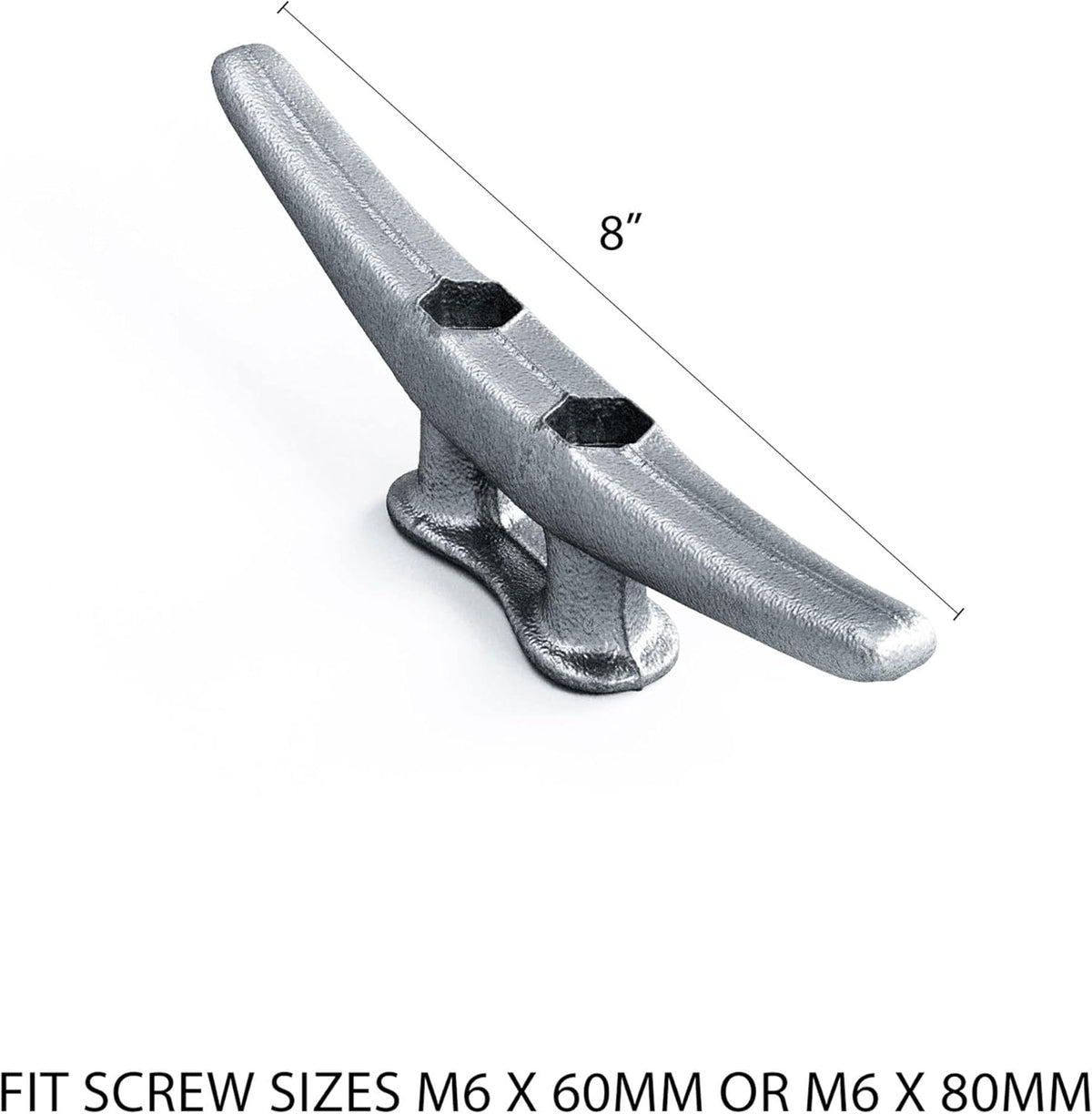 8 Dock Cleats Rough Cast Hot Dipped Galvanized Iron X81744