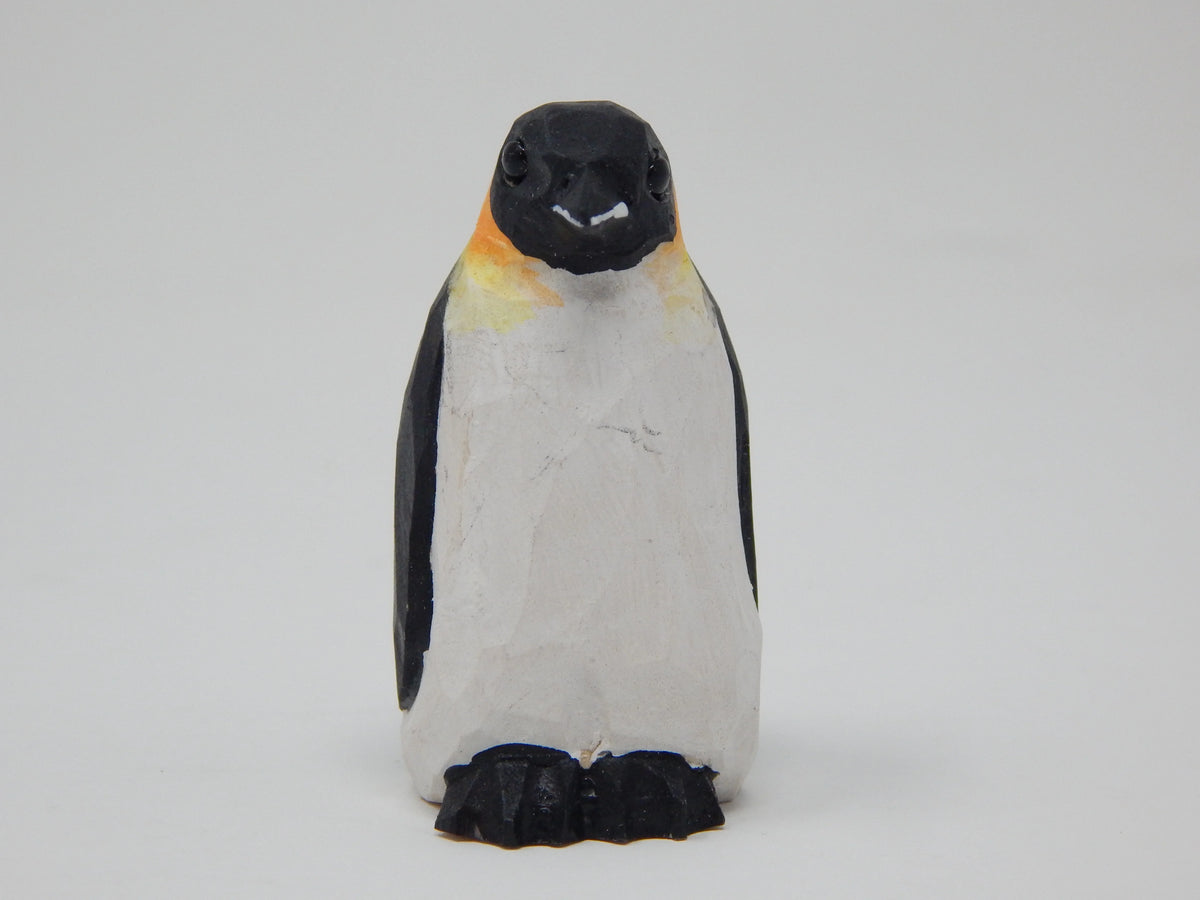 Handmade Wooden Penguin Figurine Ornament R906