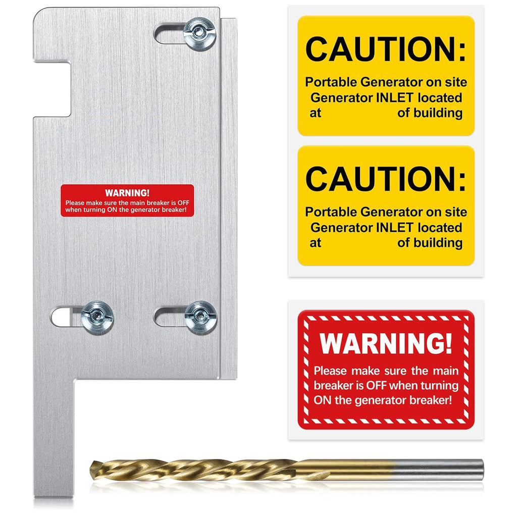 Generator Interlock Kit for Square D Vertical 150 or 200 Amp Main Panels, Anodized, Brushed Nickel, Pack of 2 I31539
