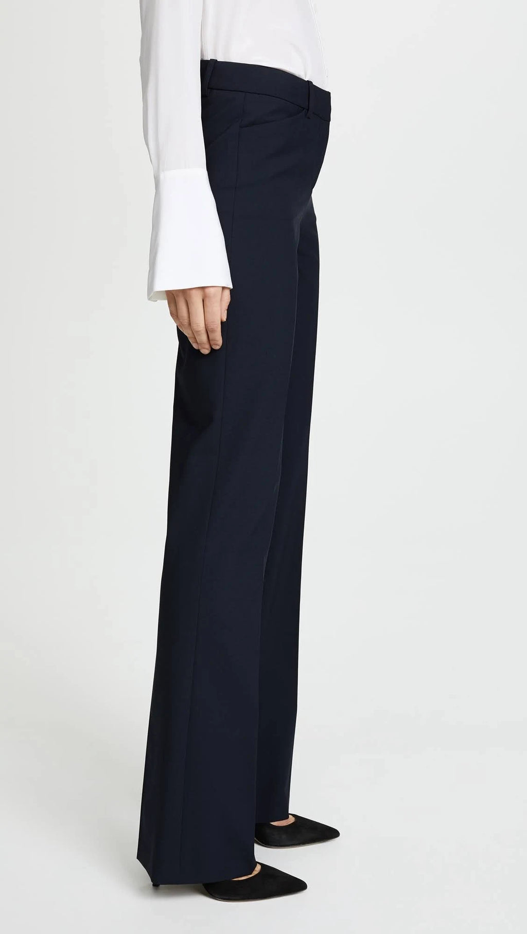 Stretch Wool Relaxed Straight Pant L62411
