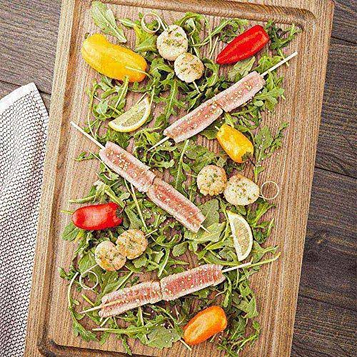 Platinum Ash Wood Serving and Cutting Board 21.5 Inches C19834