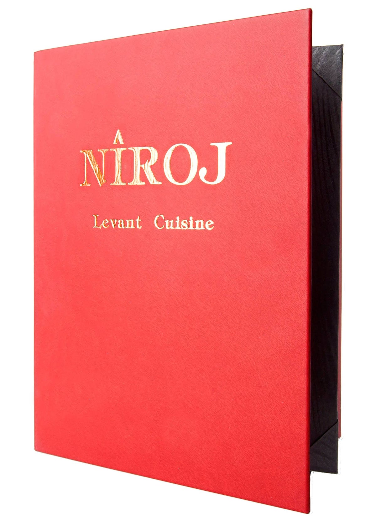 Deep Red Plush Casebound Menu S792