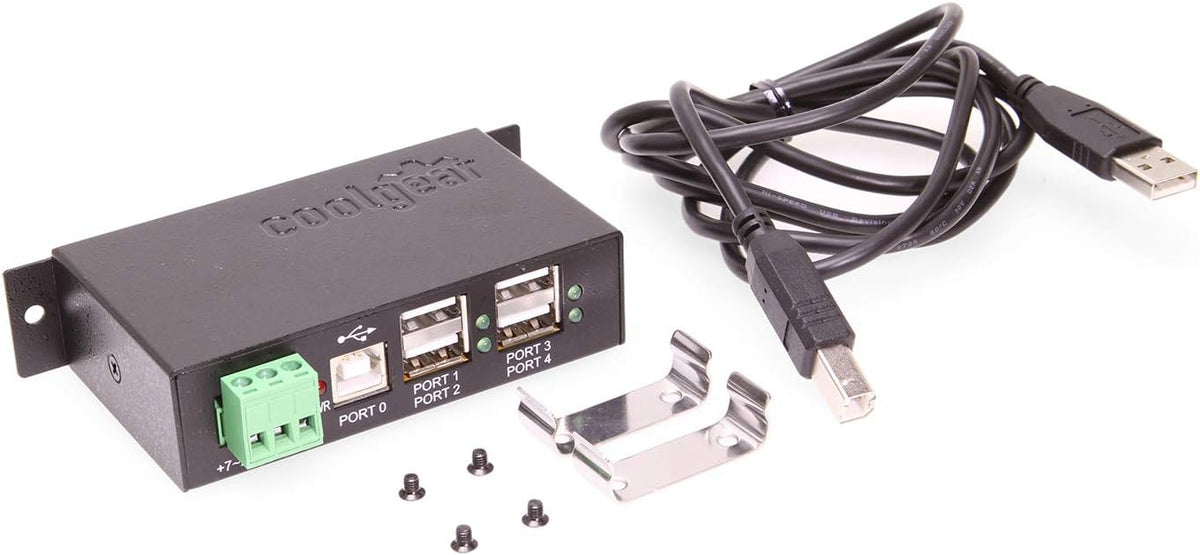 4-Port Industrial USB 2.0 Powered Pack of 2 X570917