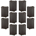 Outdoor Patio 33 Gal Trash Can Bin 10 Pack H795