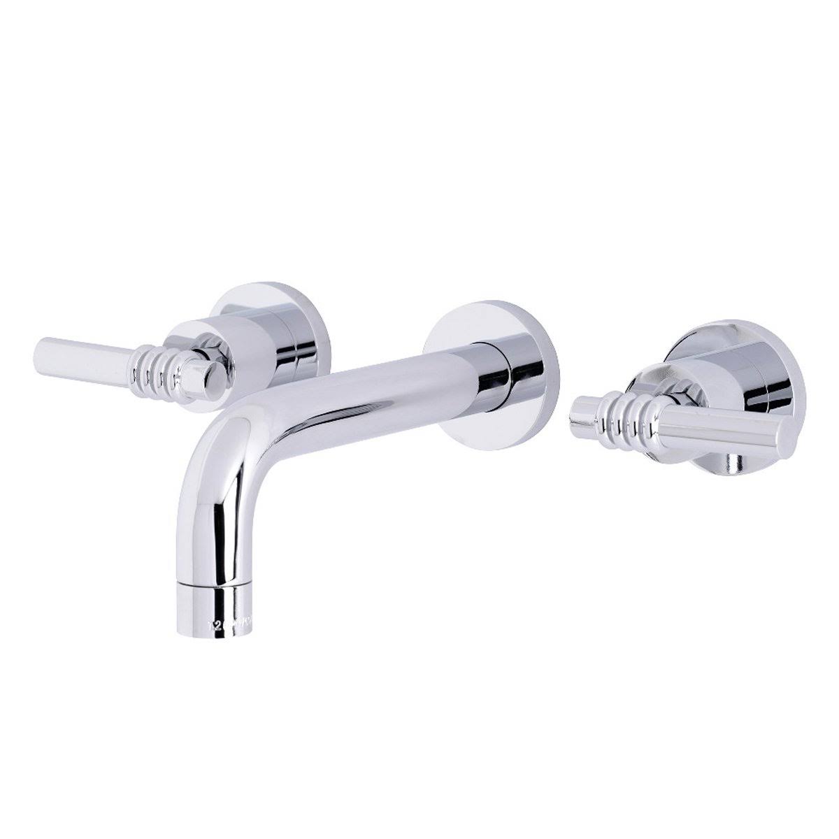 Antique Brass 2-Handle Wall Mount Bathroom Faucet B716760