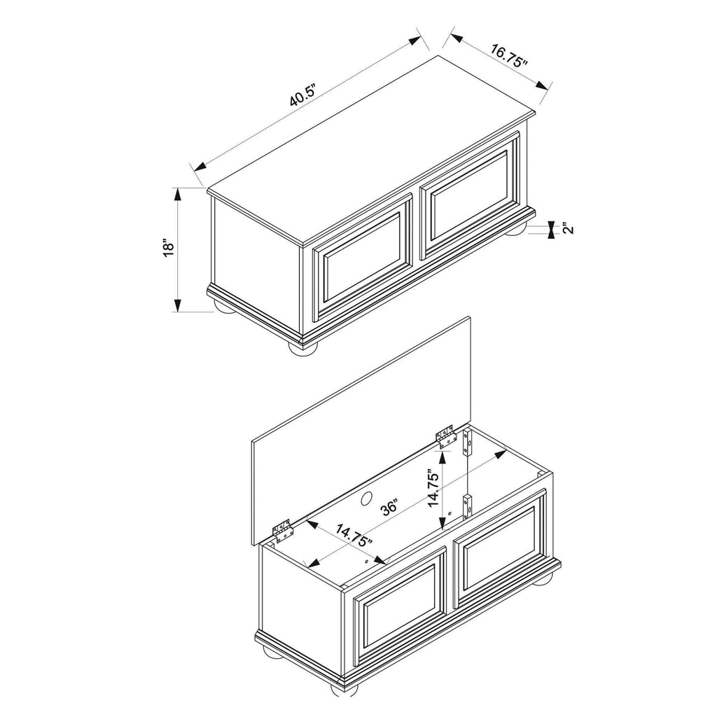 Cedar Chest Natural M2835