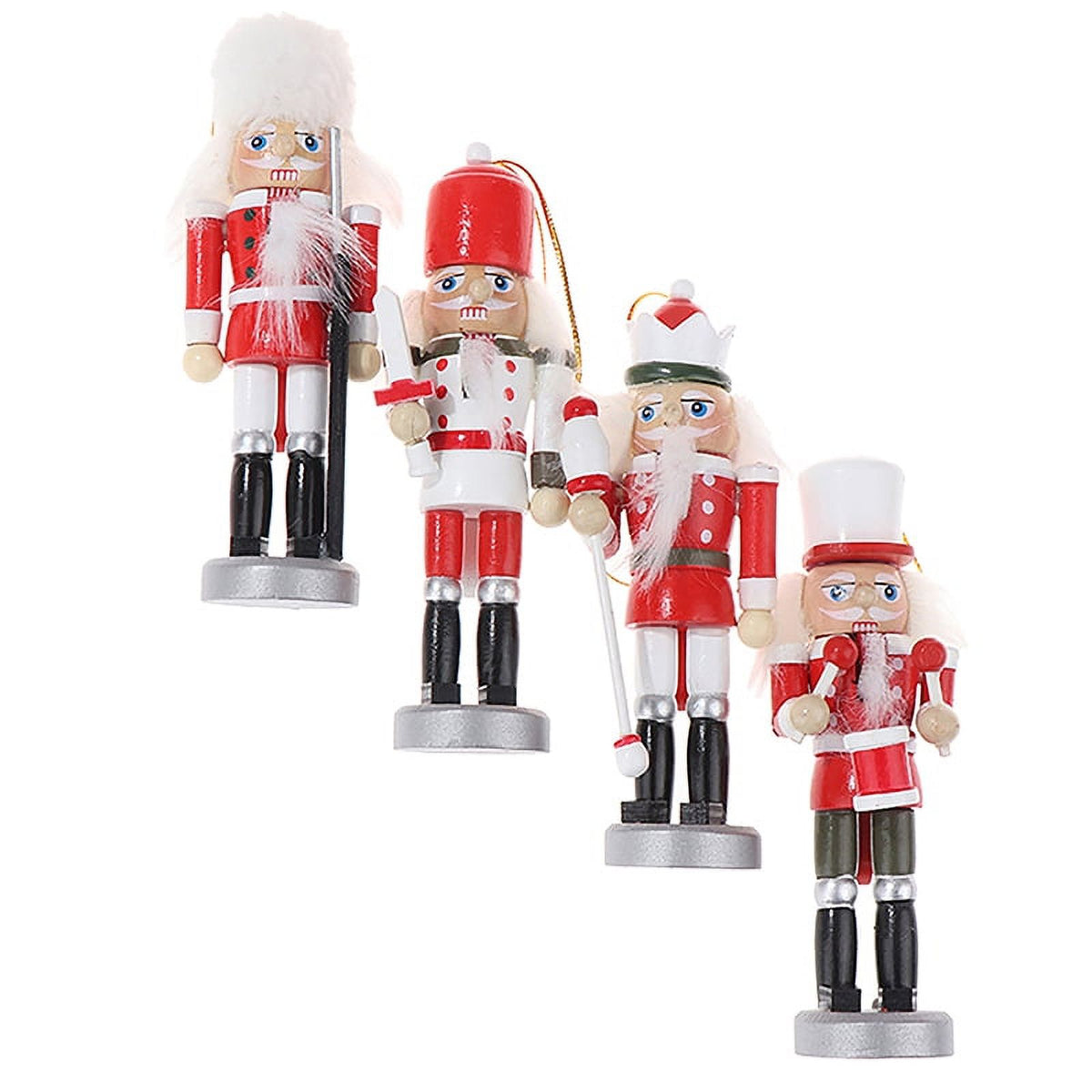 1Pc 12CM Nutcracker Puppet Soldier Xmas Tree Pendant D678