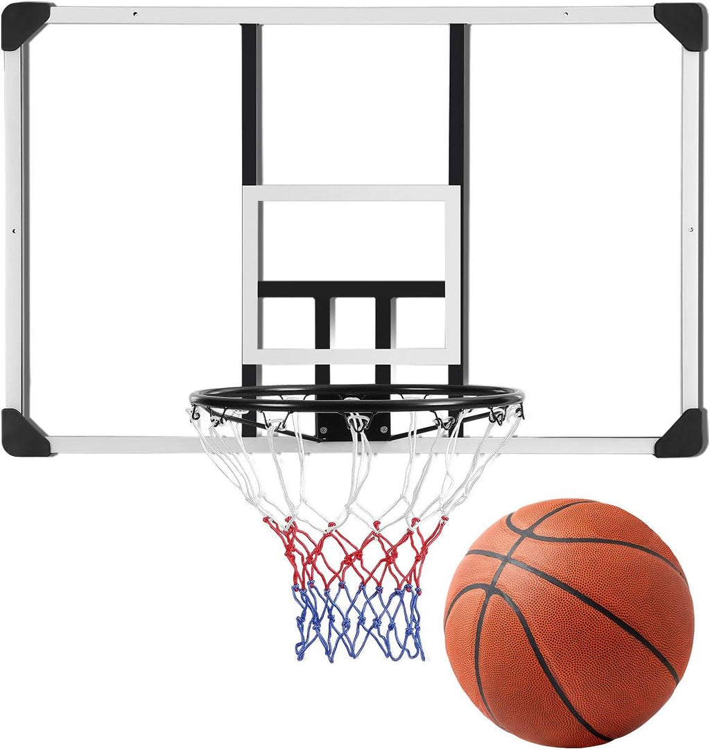 44 Inch Shatterproof Polycarbonate Basketball Backboard with Rim D87034