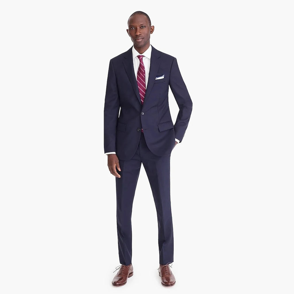 Slim-Fit Italian Wool Suit Pant I725