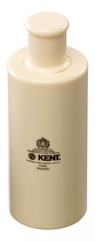 Traditional Small Travel Shaving Brush with Badger Bristles and Mock Ivory Base M9738