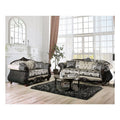 Black and Gray Chenille Upholstered 2-Piece Sofa Set L56506
