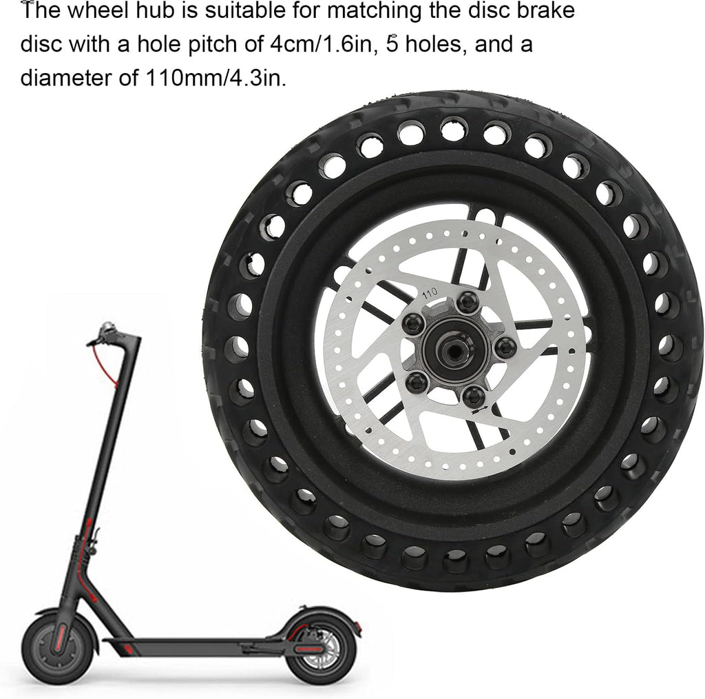 8.5 inch Electric Scooter Rear Tire Set with Wheel Hub Disc Brake, Pack of 2 E325