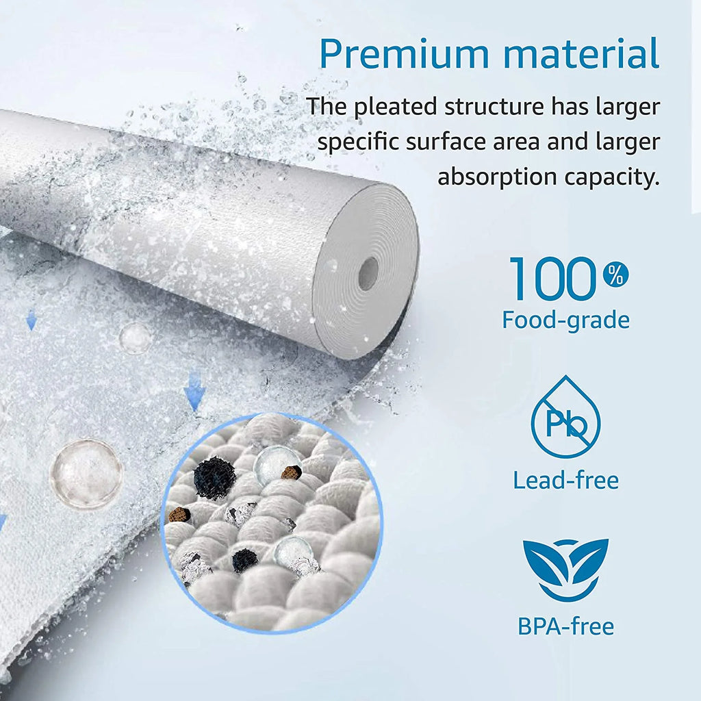 3 Pack 5 Micron 10" x 4.5" Whole House Water Filter U9324