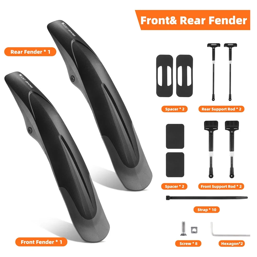 Quick Release Universal Mudguard for 26-29in Bikes V4687