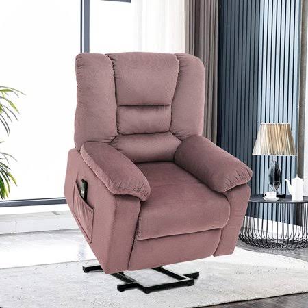 Velvet Power Lift Recliner Sofa A86097