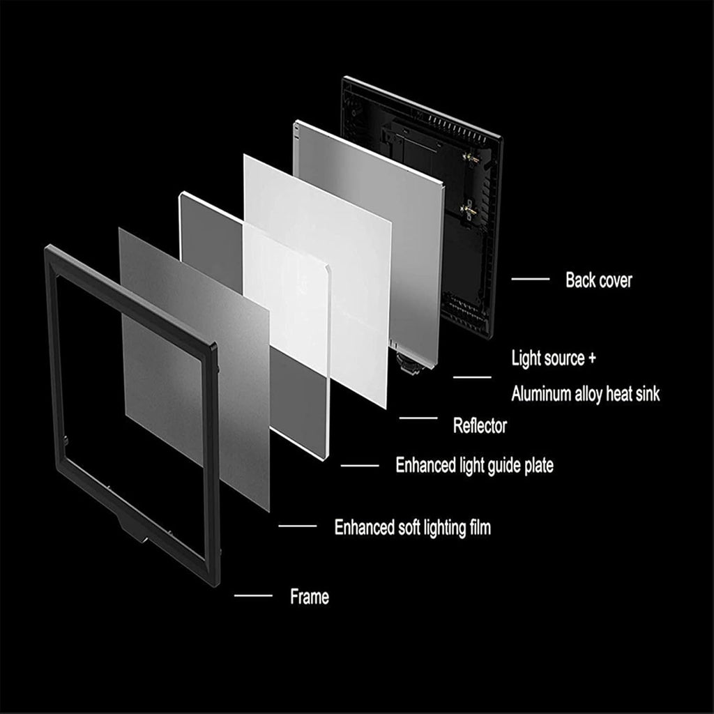 LED Video Light Panel for DSLR Cameras, 3200K-5600K, CRI95+, Pack of 2 F3953