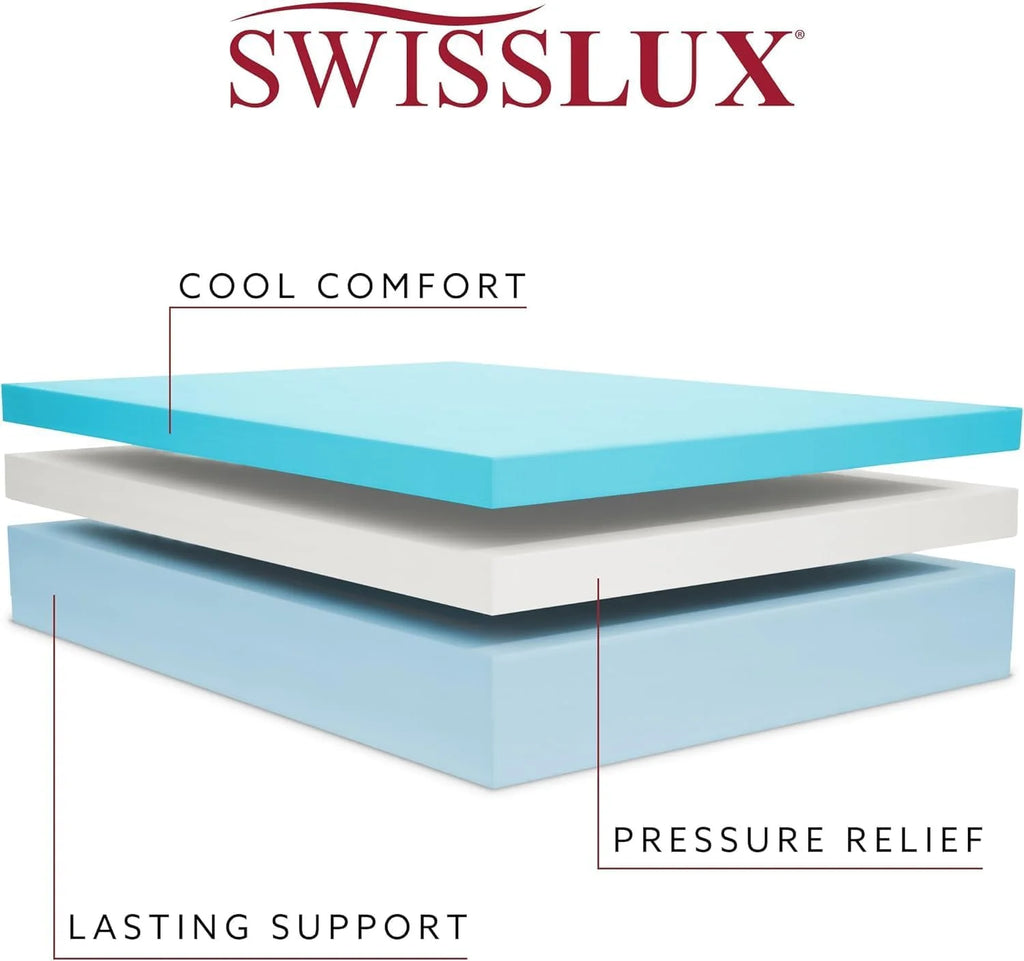 White Full Size 10 Inch Medium Plush Memory Foam Mattress S35016