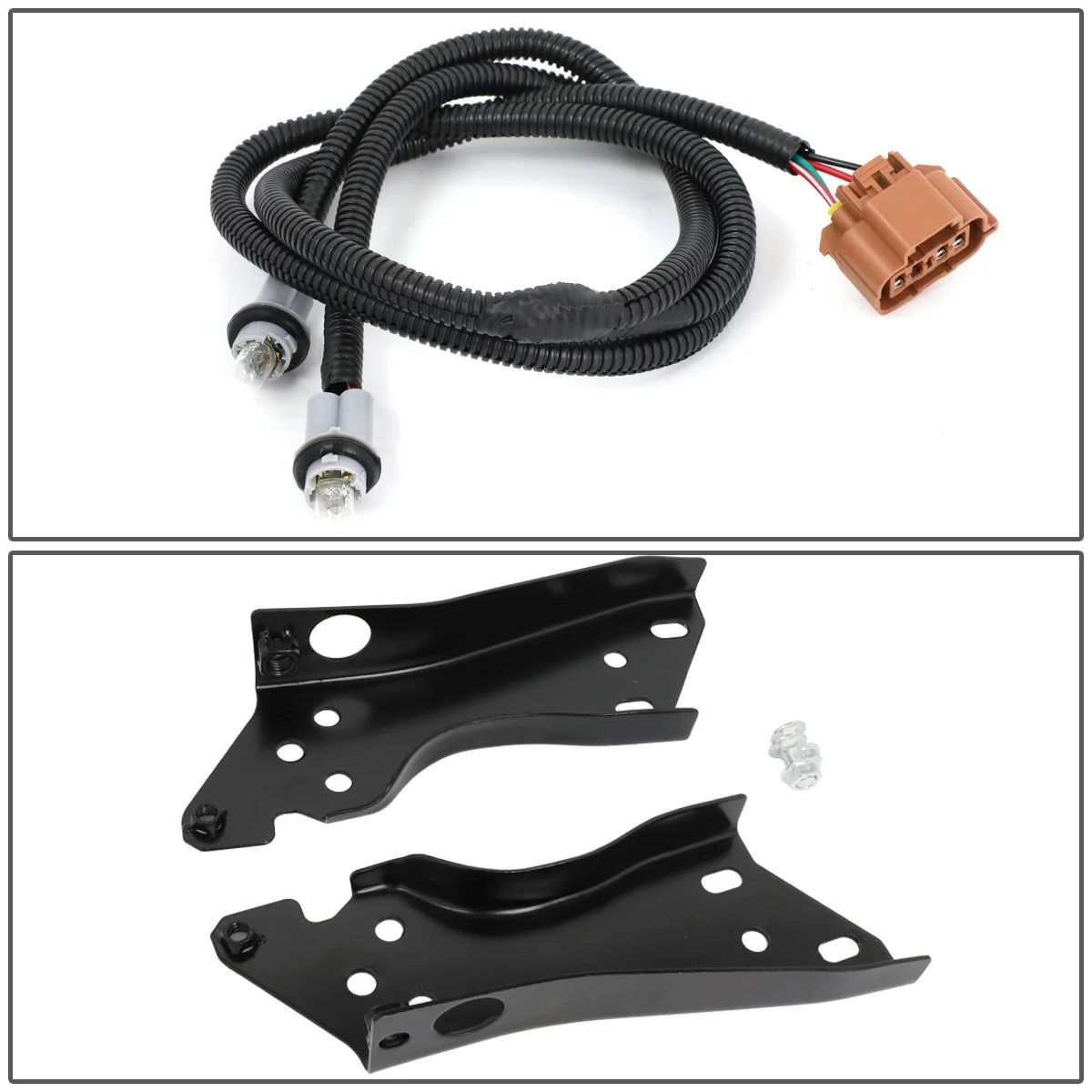 Carbon Steel Rear Step Bumper with License Plate Light Y687786