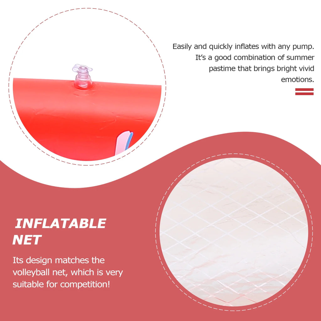 Inflatable Pool Float Set with Volleyball Net and Volleyballs E237918