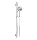 Brushed Nickel Slide Bar Assembly with 5 Function Handshower D471