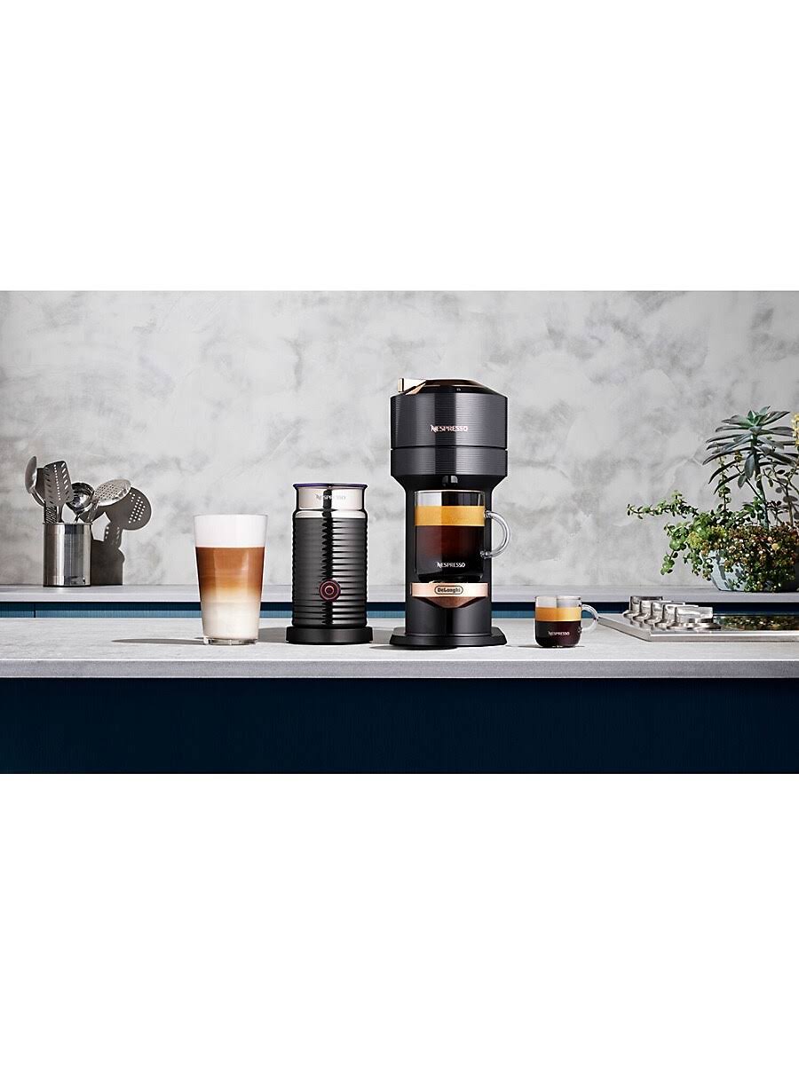 Black Espresso Maker with Aeroccino D537474