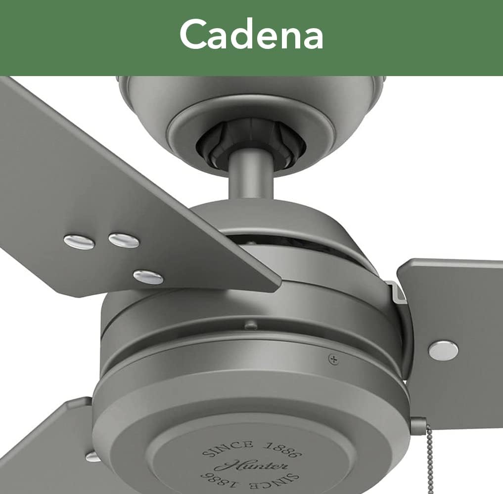 Matte Silver 52 3 Blade Wooden Indoor Outdoor Ceiling Fan with Light Kit J2942