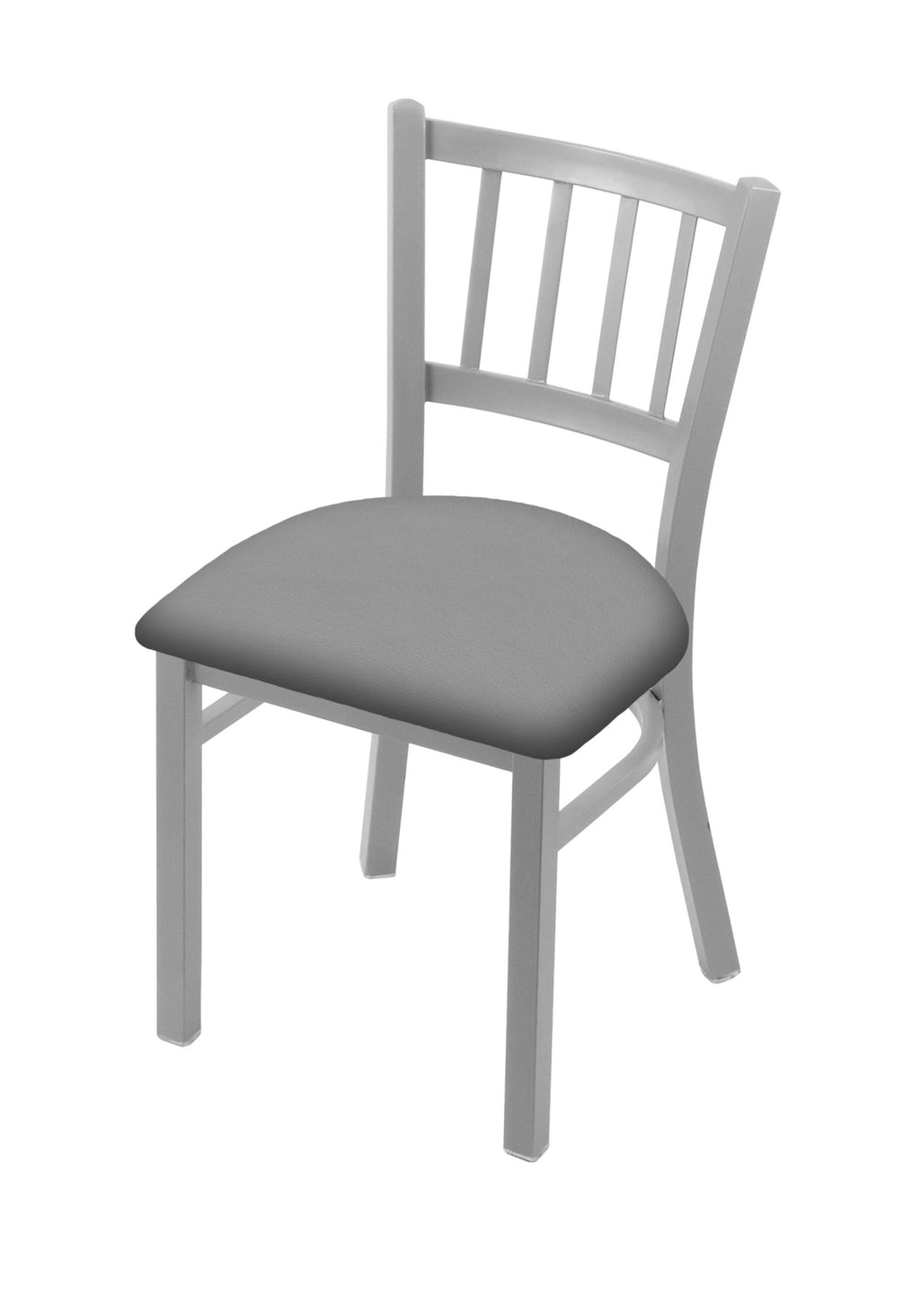 18x22 Chair with Anodized Nickel Finish and Pine Seat F764682