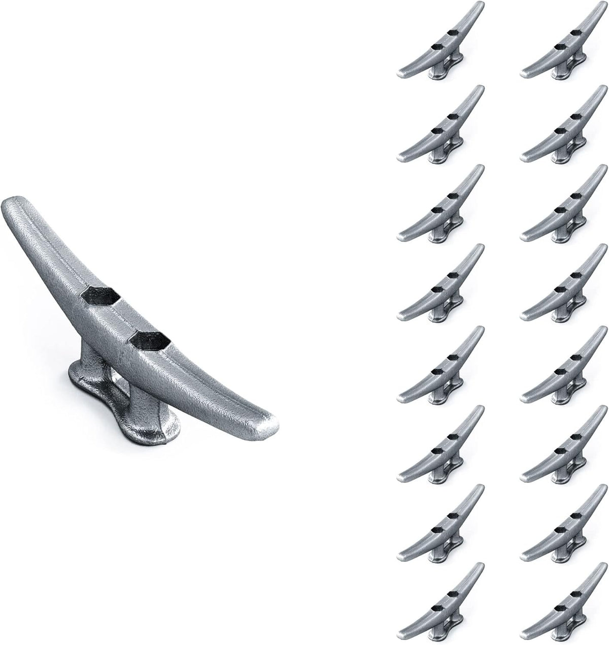 8 Dock Cleats Rough Cast Hot Dipped Galvanized Iron X81744