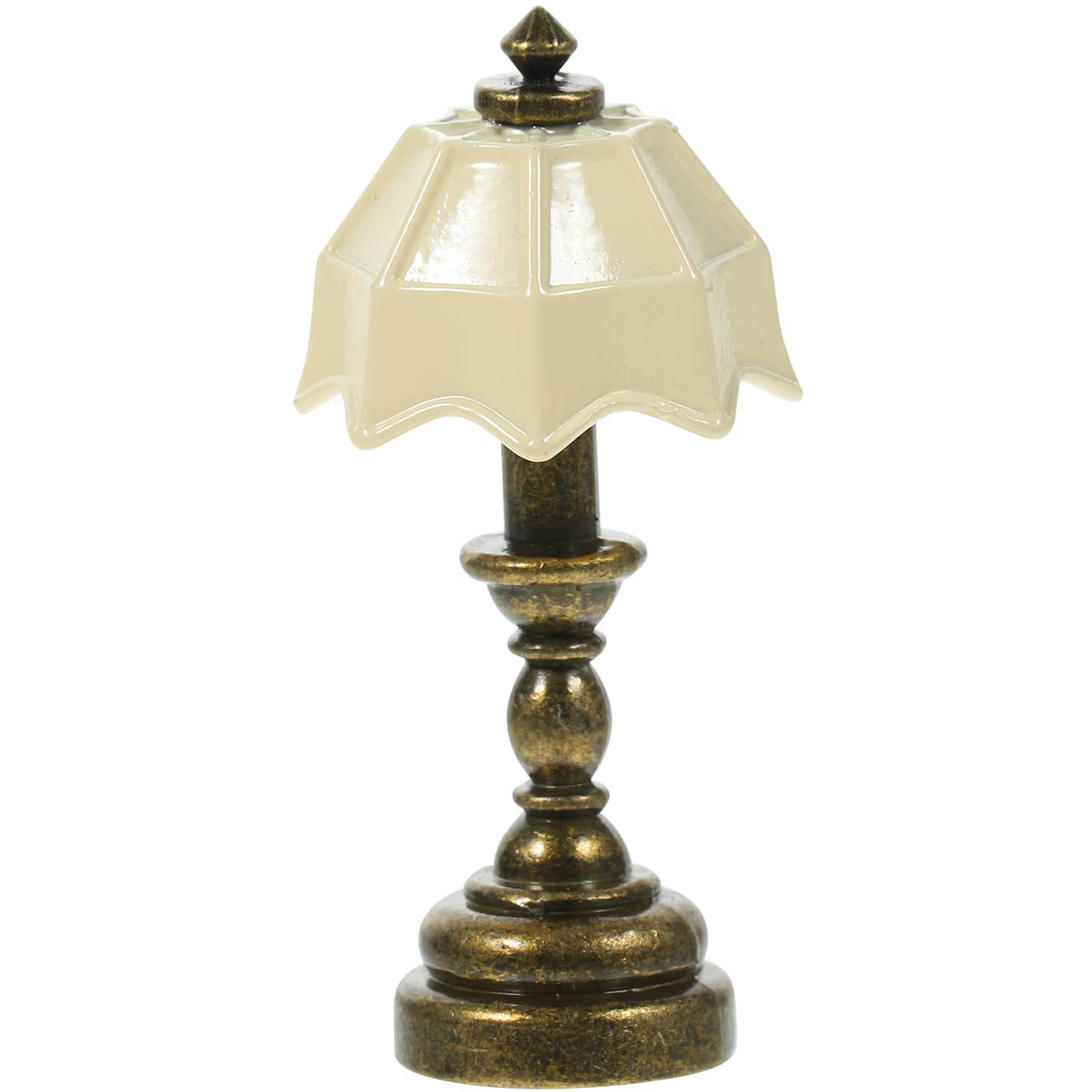 White Vintage Metal Dollhouse Lamp Bedside Table 5 Pack L31486