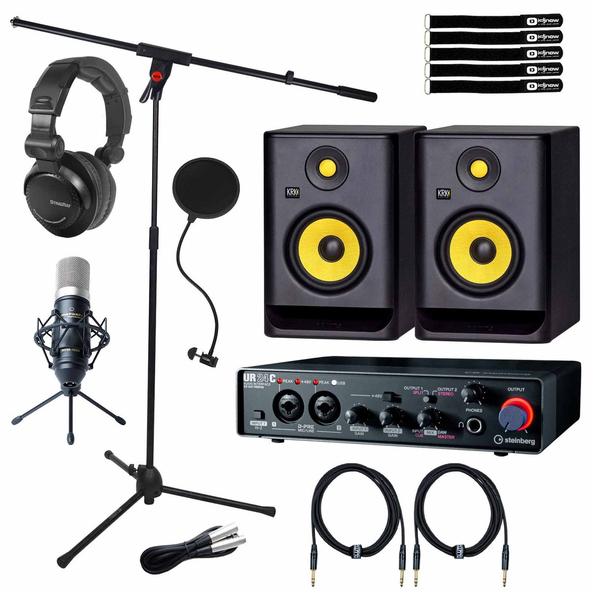 UR24C USB Audio Interface with KRK Rokit RP5 X427634
