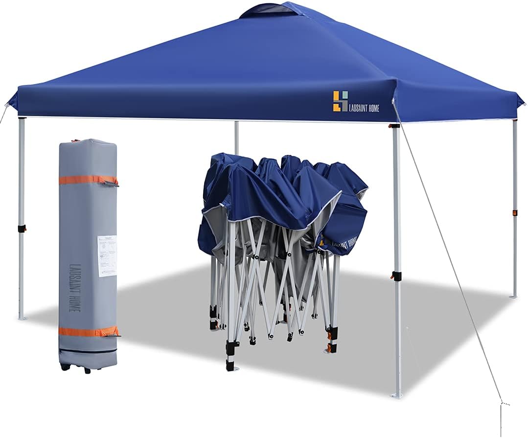 Blue Pop Up Canopy Tent with Roller Bag F6343
